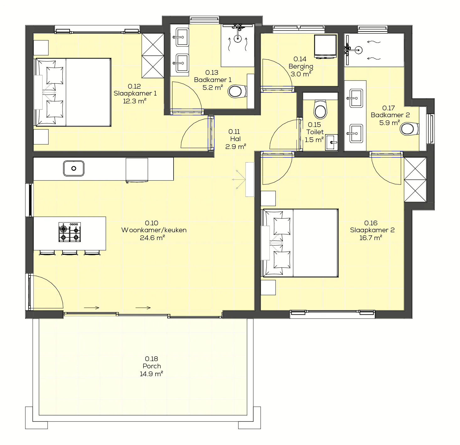 Plattegrond appartement